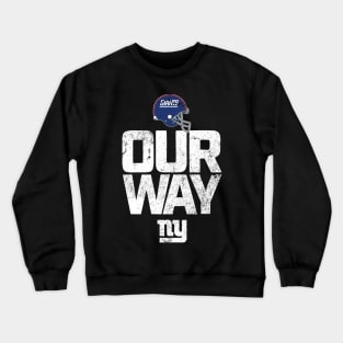 New York Giants Football Helmet Crewneck Sweatshirt